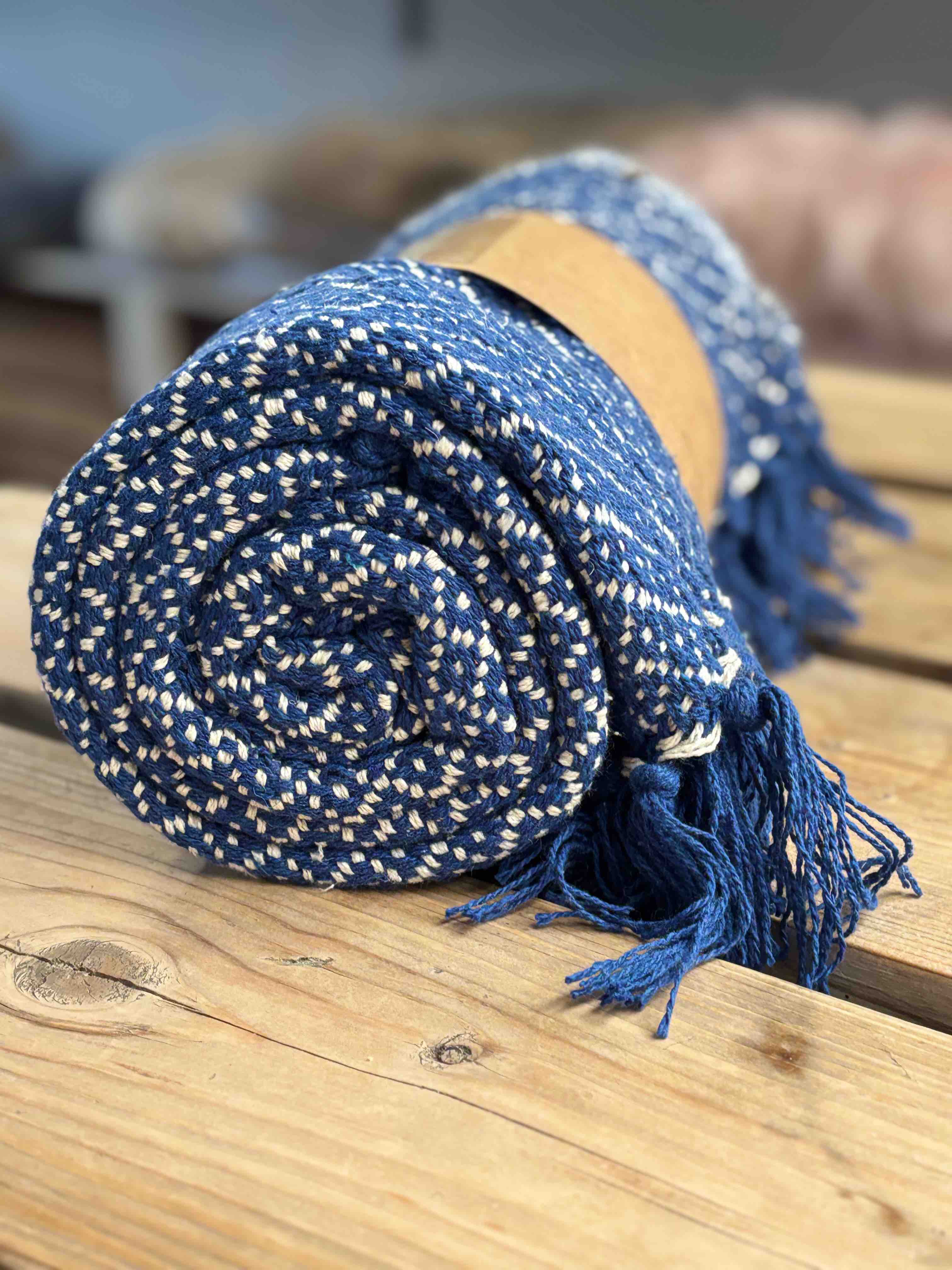 Outdoor Cotton Patio Throw – 150 x 125 cm Luxury Blanket