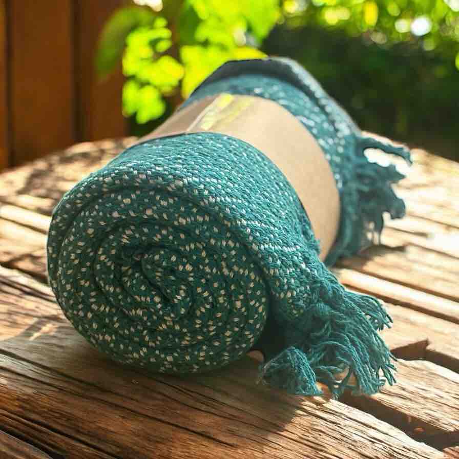 Outdoor Cotton Patio Throw – 150 x 125 cm Luxury Blanket