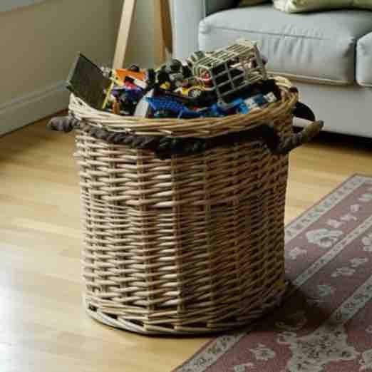 Small Wicker Rope Handle Basket