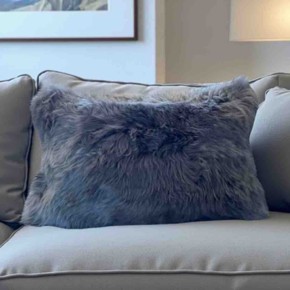 Genuine Sheepskin Rectangle  Cushion 