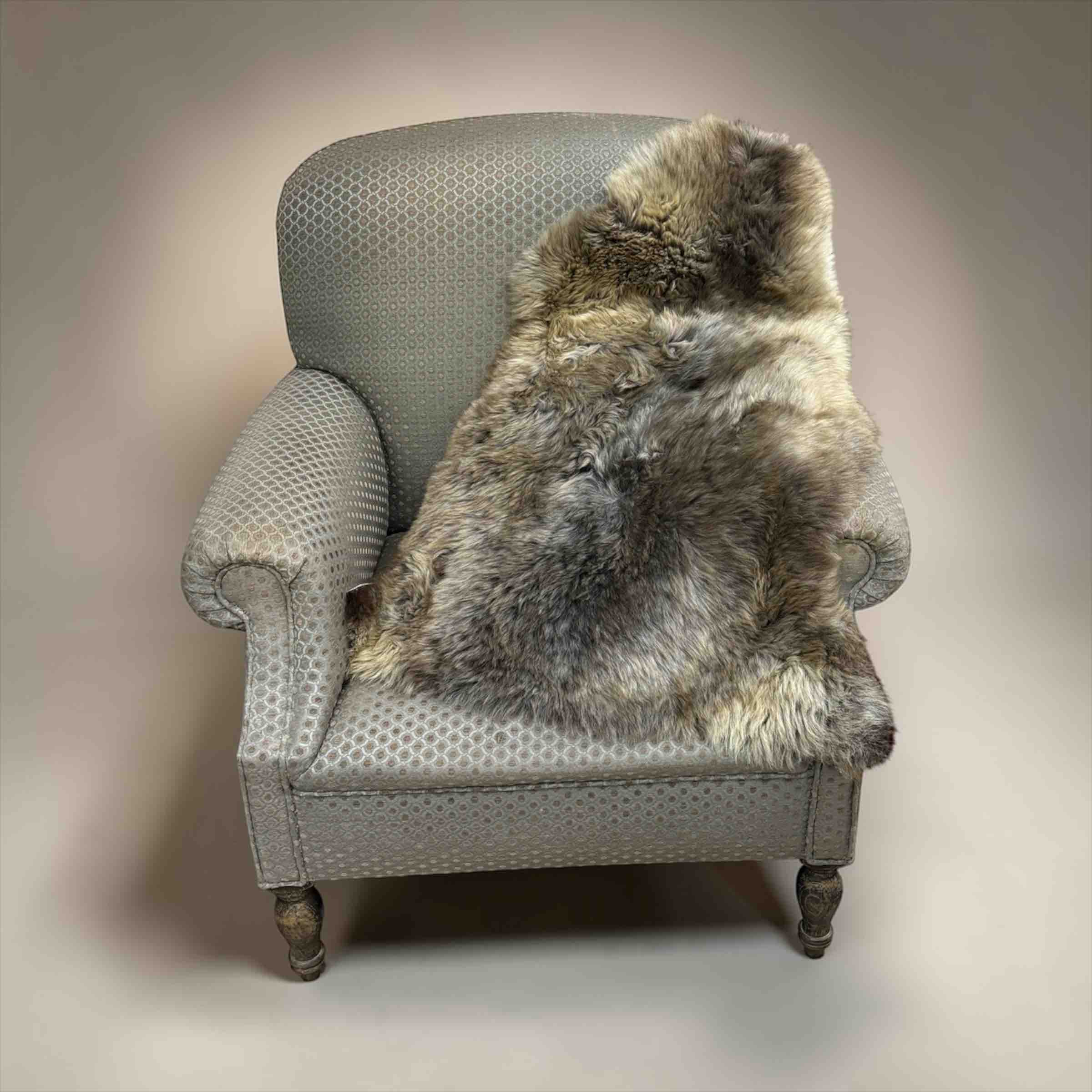 Sheepskin on chair