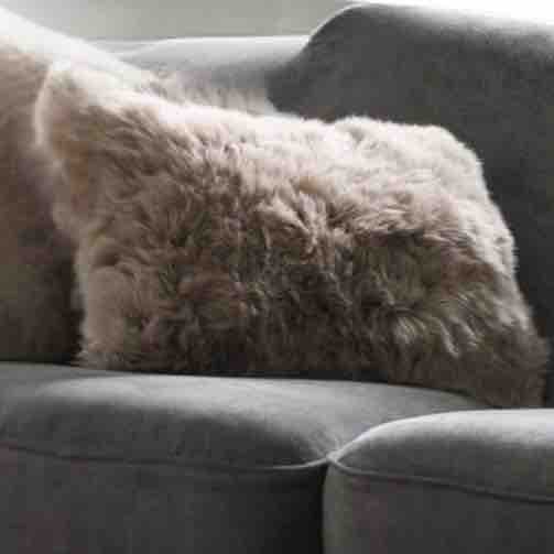 Genuine Sheepskin Rectangle  Cushion 