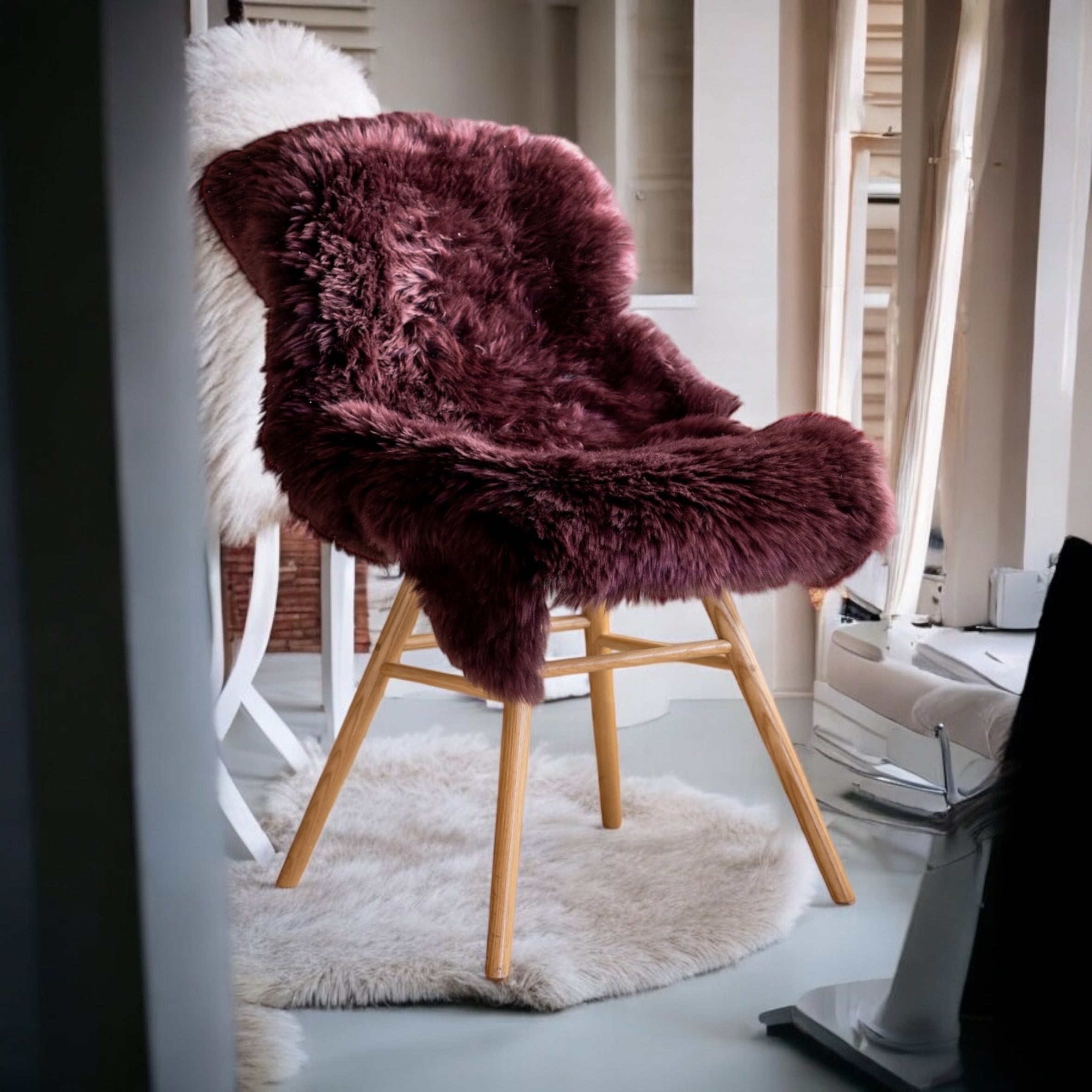 Premium colour New Zealand sheepskin rug