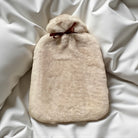 Genuine sheepskin hot water bottle cover includes hot water bottle