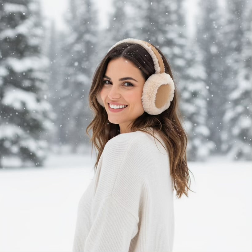 genuine sheepskin earmuffs 
