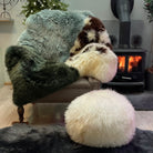 Sheepskin Footstool