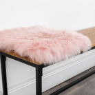 Square sheepskin seat pad