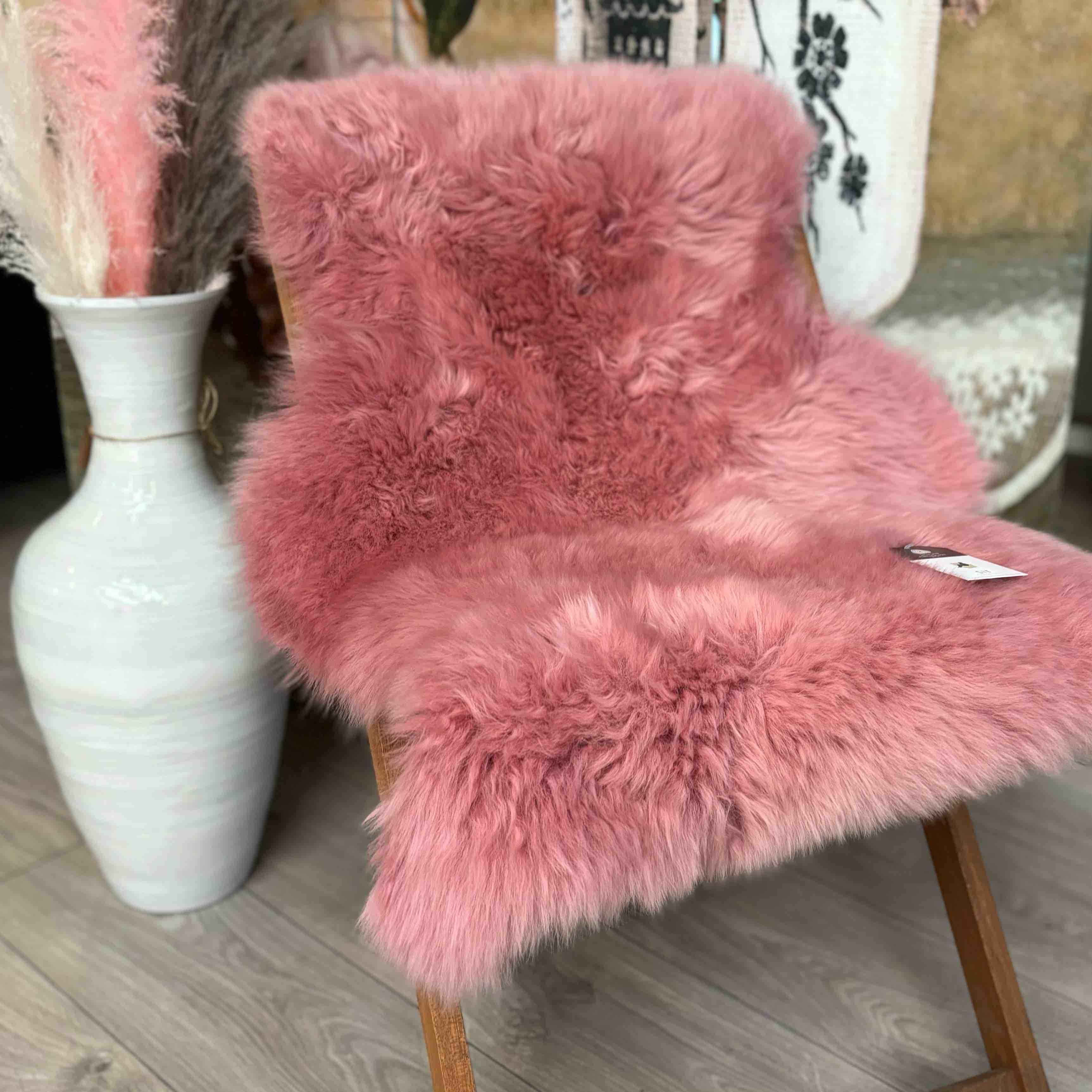 Boudoir Special Offer 2 Pink Genuine Sheepskin Rugs
