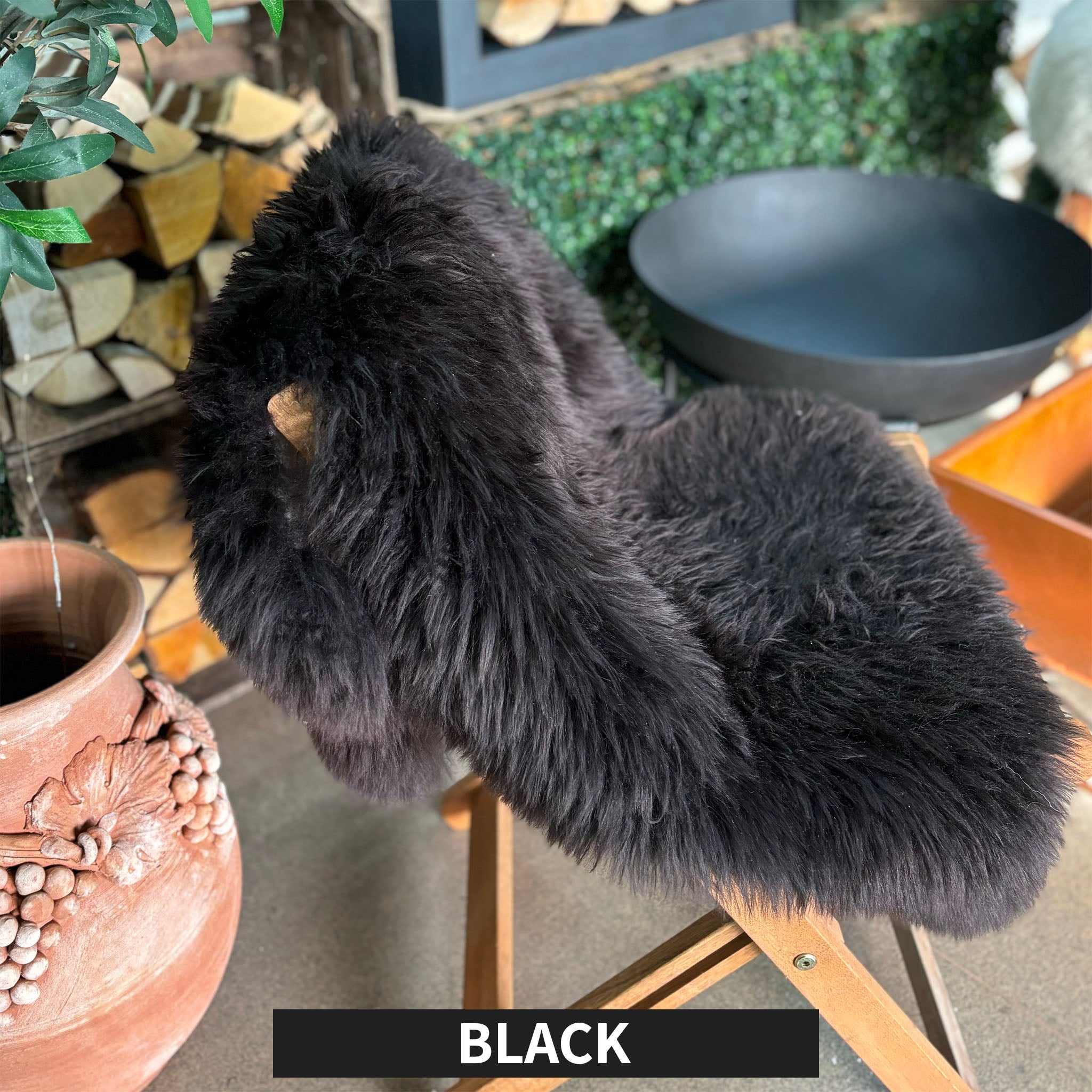 Sheepskin Long Wool Rugs 4 Extra Large Outdoor Patio 100cms Plus