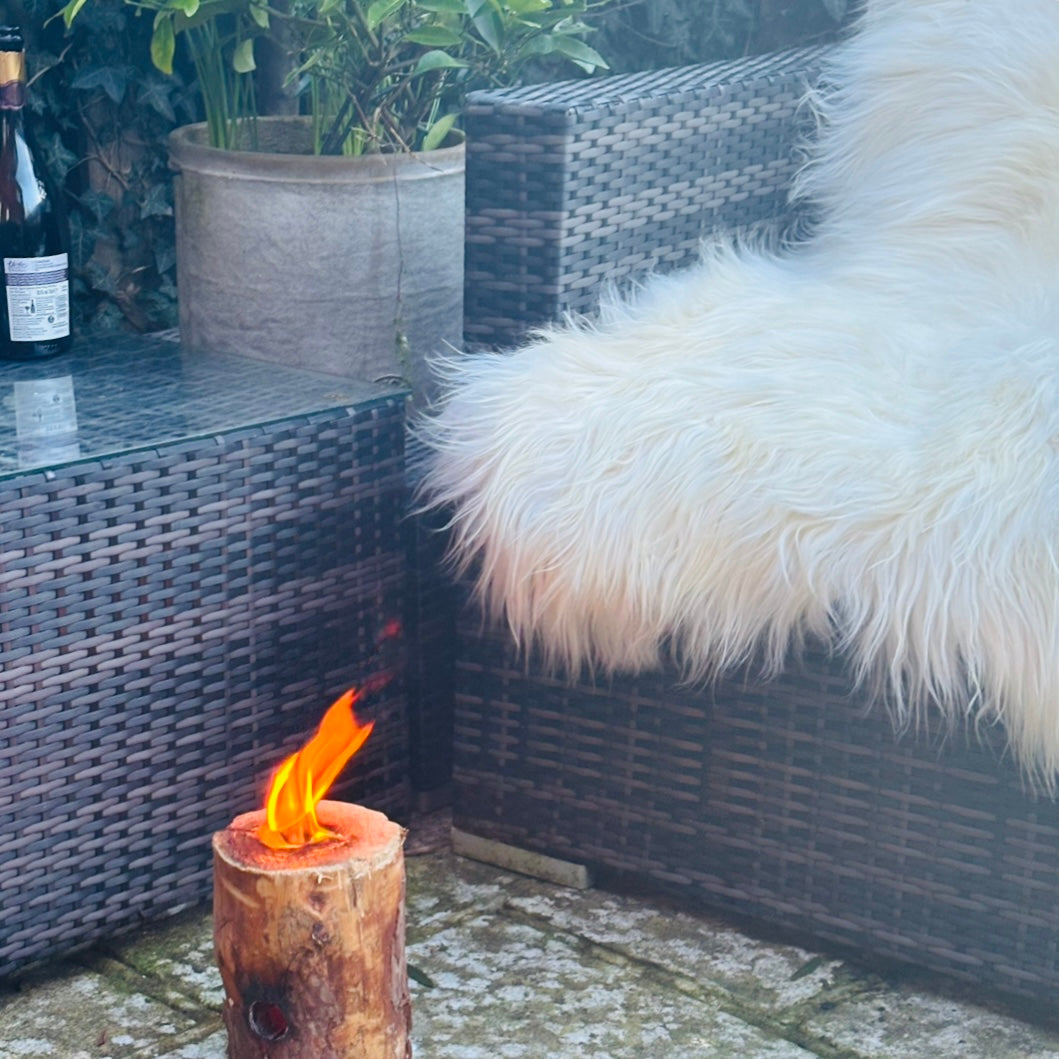 Rattan Furniture and Sheepskins The Perfect Combination