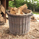Wicker Basket With Rope Handle
