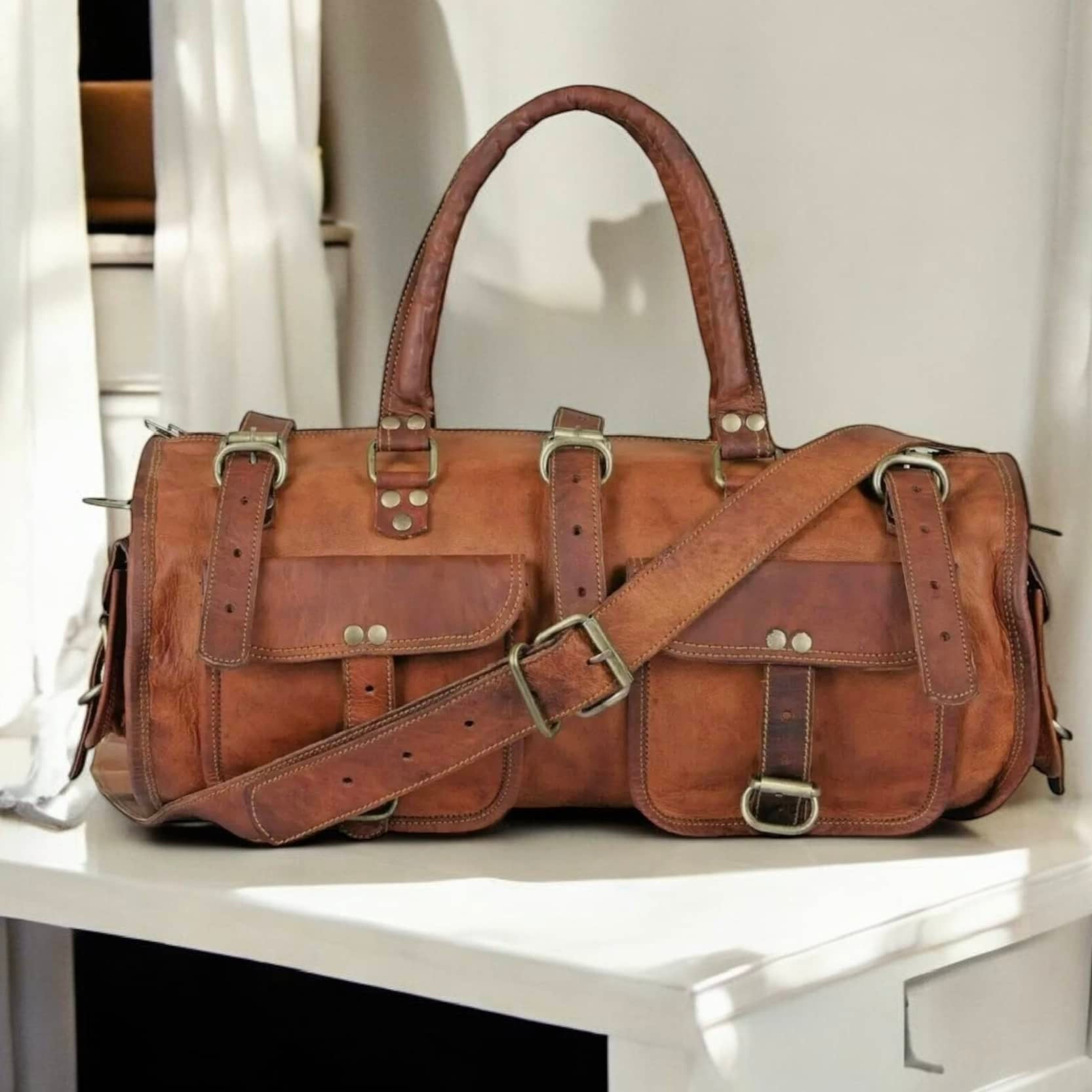 Weekend Leather Duffle Bag