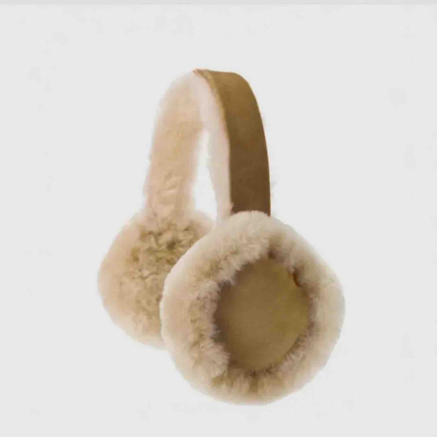 genuine sheepskin earmuffs ￼