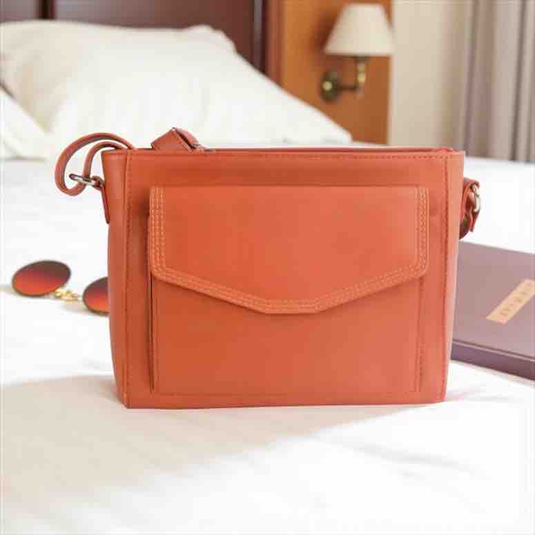 Russet Genuine Leather Crossbody Bag 