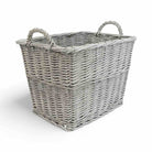 Rectangular Grey Log Basket