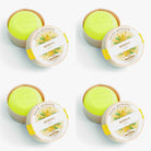 four containers of Mimosa soap with visible branding on a light background