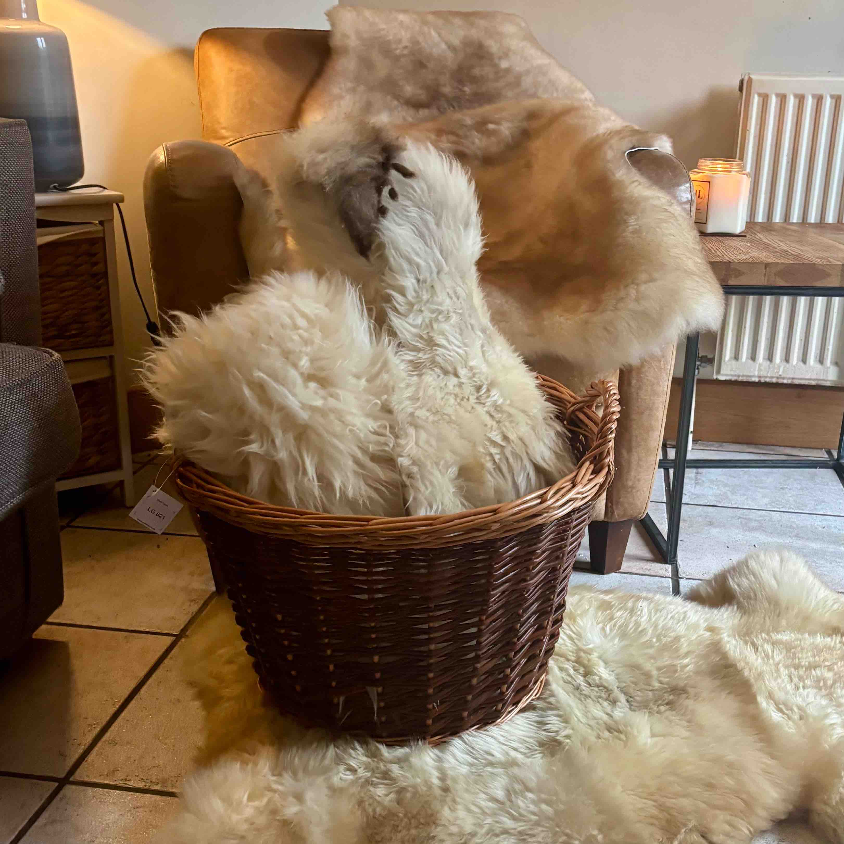 4 XL Hill Sheep  Sheepskin Rugs