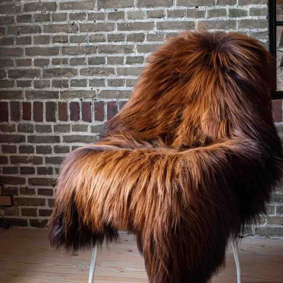 Luxurious Flame  Icelandic Sheepskin Rug