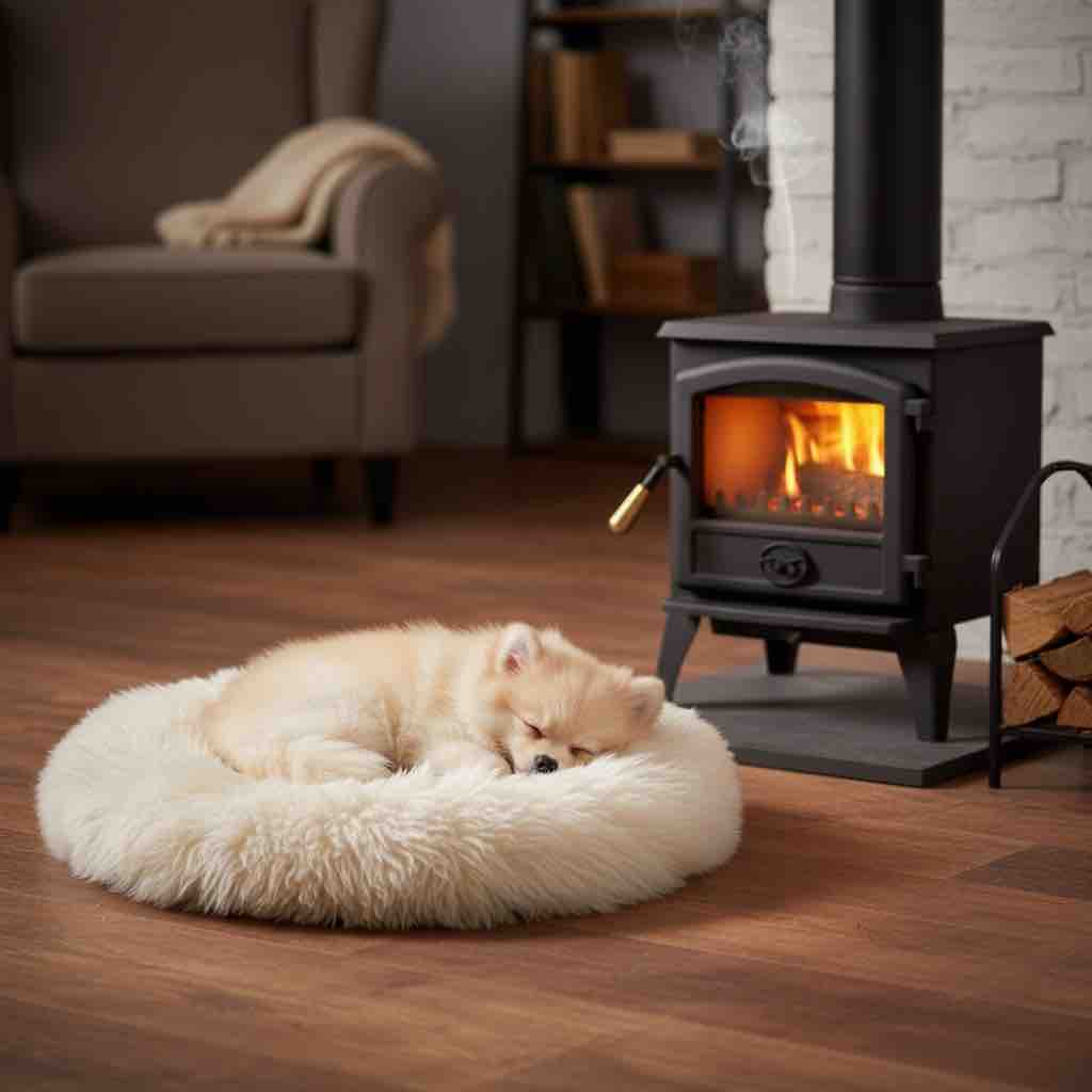 Genuine Sheepskin Pet Bed | Medium 50 cms