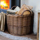 Large Wicker Log Basket 
