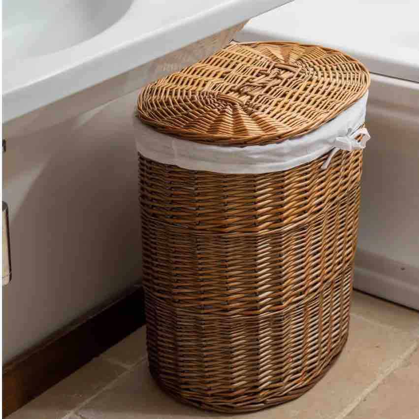 Medium Wicker Laundry Basket | Natural Wicker