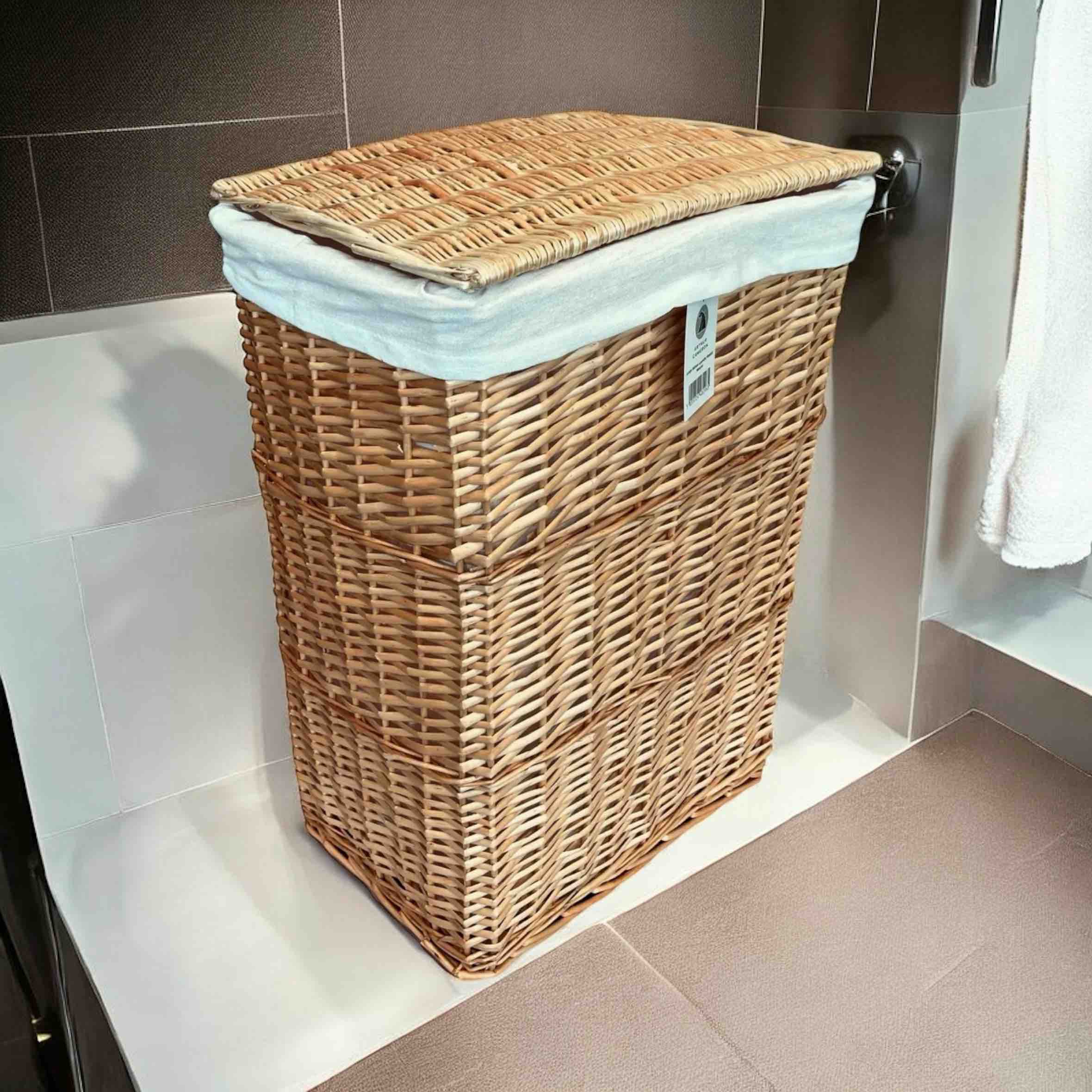 Medium Wicker Laundry Basket | Natural Wicker