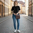 Small Square Leather Saddlebag