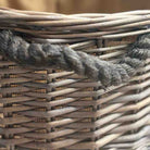 Wicker Basket With Rope Handle