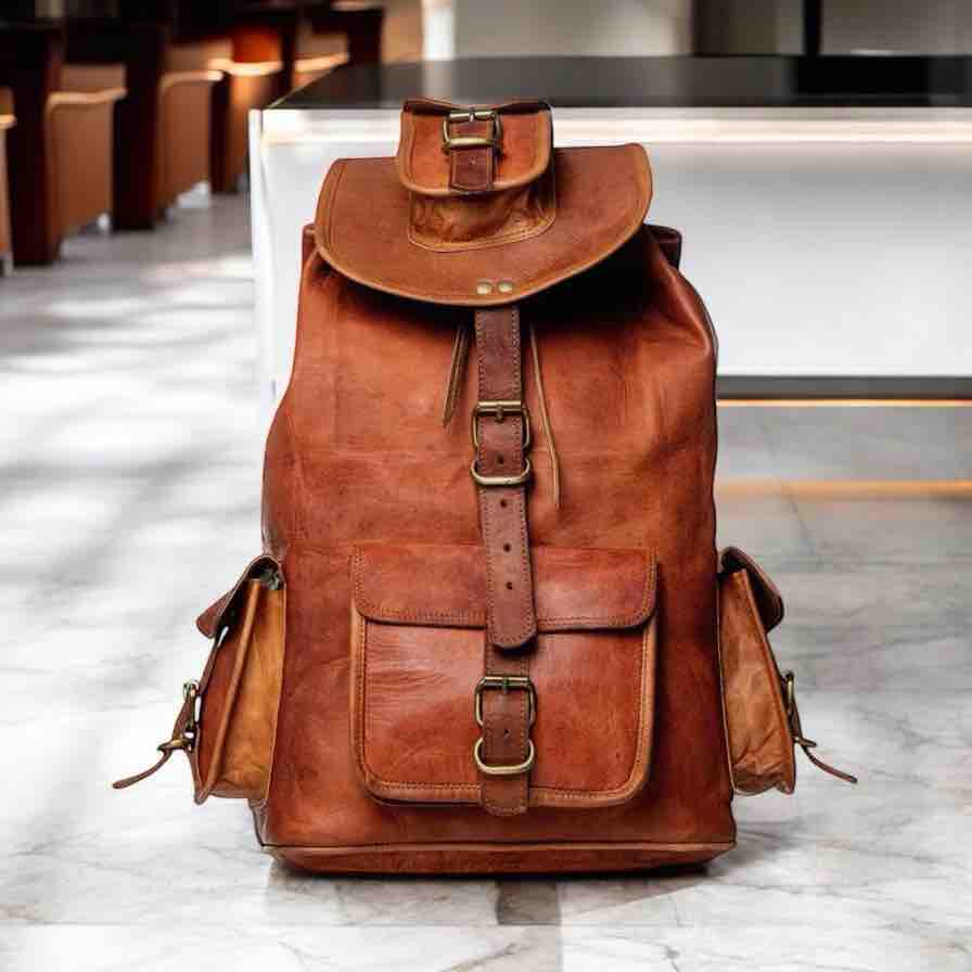 Leather Back Pack