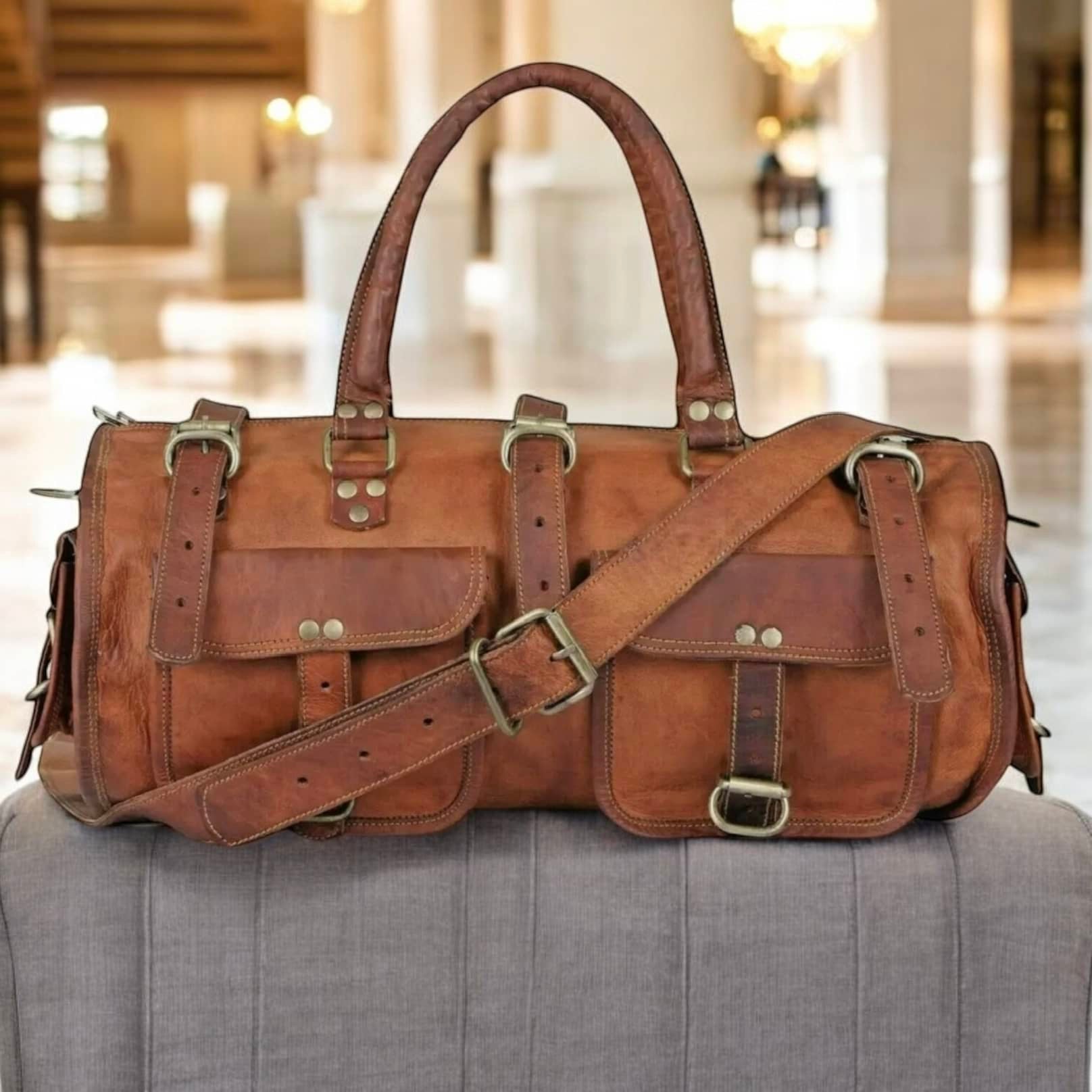 Weekend Leather Duffle Bag