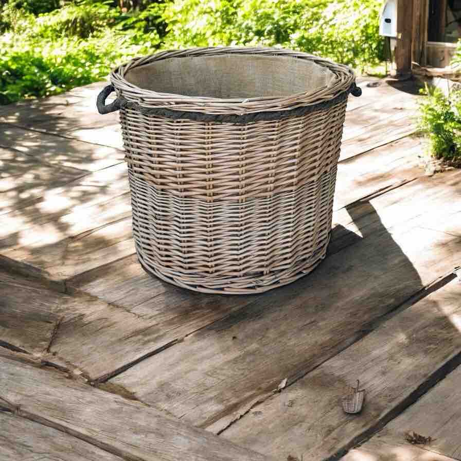 4 Genuine Ivory Sheepskin Rugs plus Wicker  Basket 