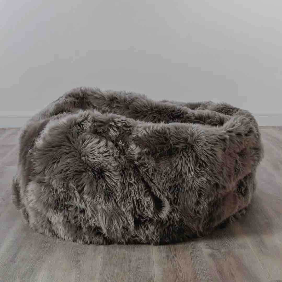 XXL Luxurious Genuine Sheepskin Beanbag