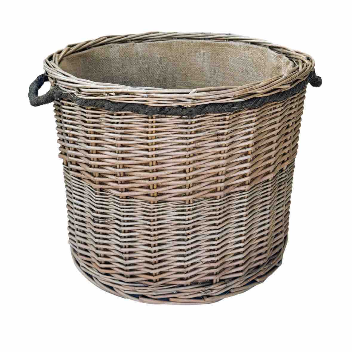 Extra Large Wicker Basket With Rope Handle 