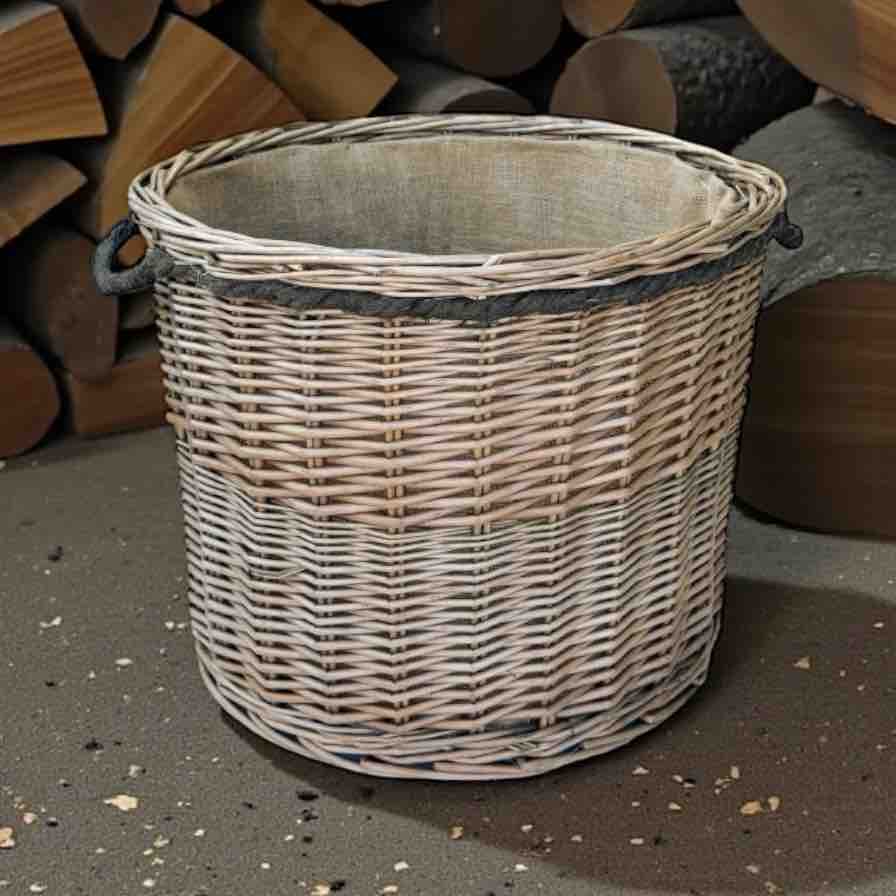 Extra Large Wicker Basket With Rope Handle 