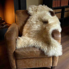 XXL Genuine Hill Sheep Luxury Sheepskin Rug - Natural Fleece - 110 cms
