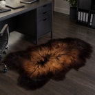 Luxurious XL Flame  Icelandic Genuine Sheepskin Rug | 110cms