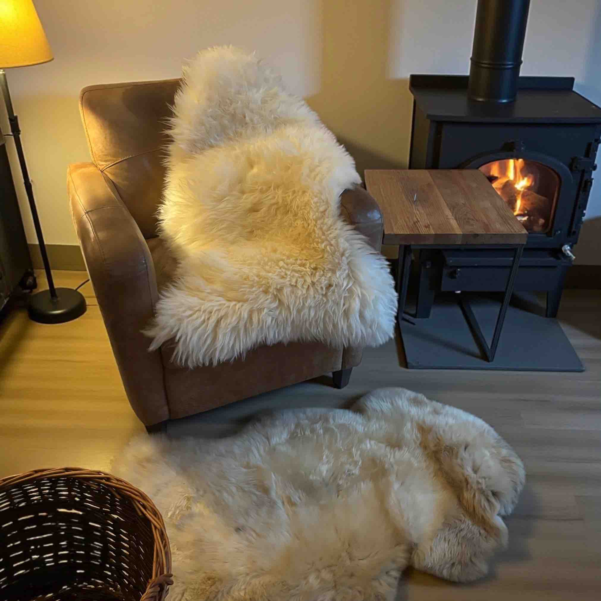Genuine Hill Sheep Sheepskin Rug | Large  95cm