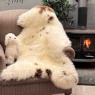 Extra large Jacob sheepskin rug