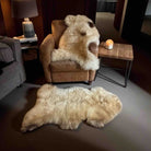 XXL Genuine Hill Sheep Luxury Sheepskin Rug - Natural Fleece - 110 cms