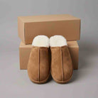 Men’s Genuine Sheepskin Slippers | Includes Box | Size 9 & 10