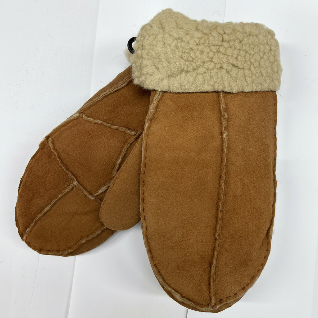 Genuine Ladies Sheepskin Mittens | Multiple Autumn Colours