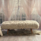 End Of Bed Shearling Stool