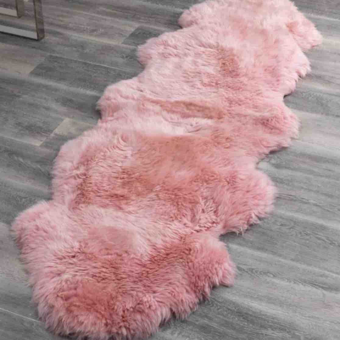 Double Sheepskin Rug 160x 65 cm