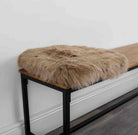 Square sheepskin seat pad