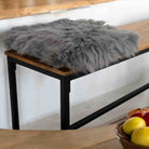 Square sheepskin seat pad