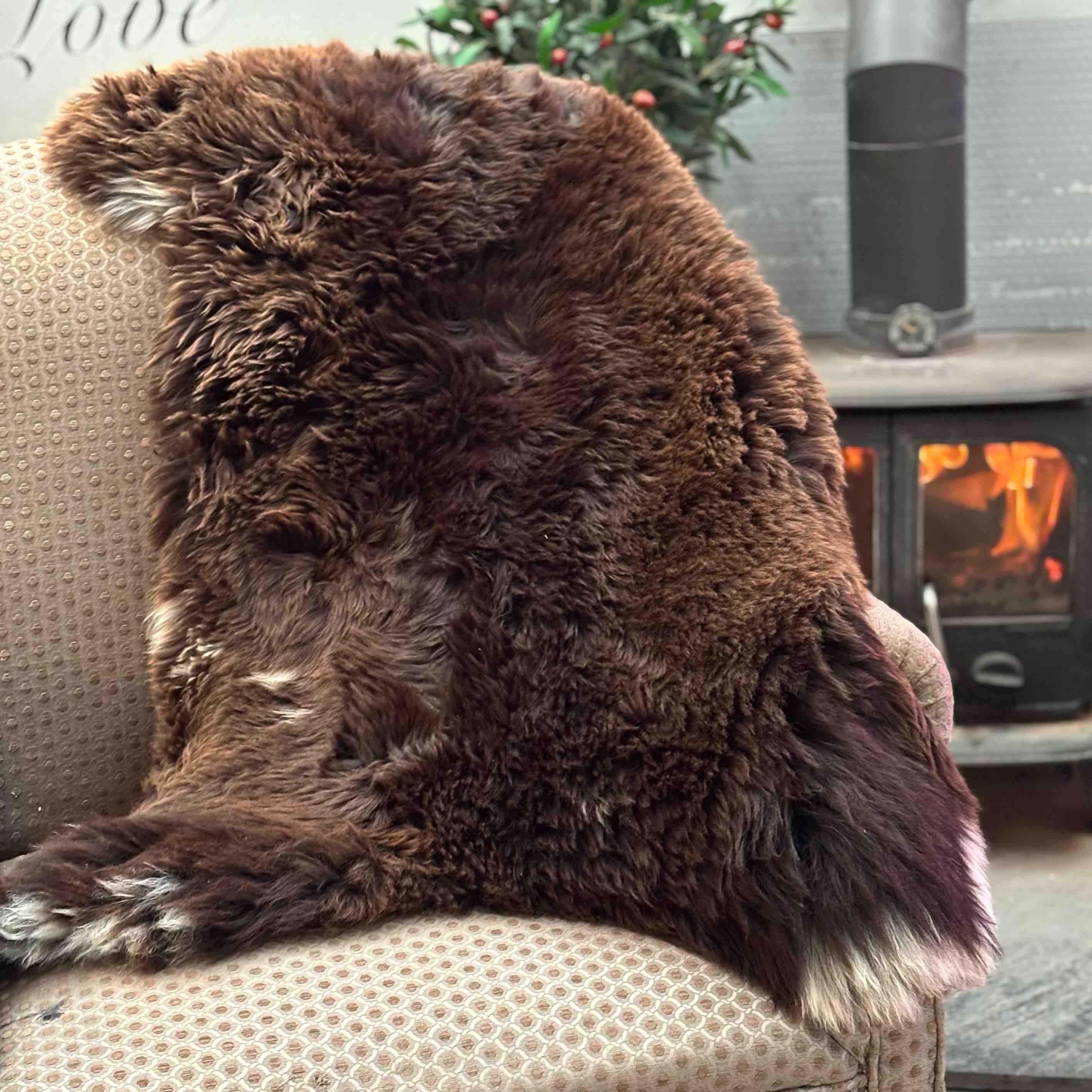 4 Jacob Sheepskin rug Patio Set