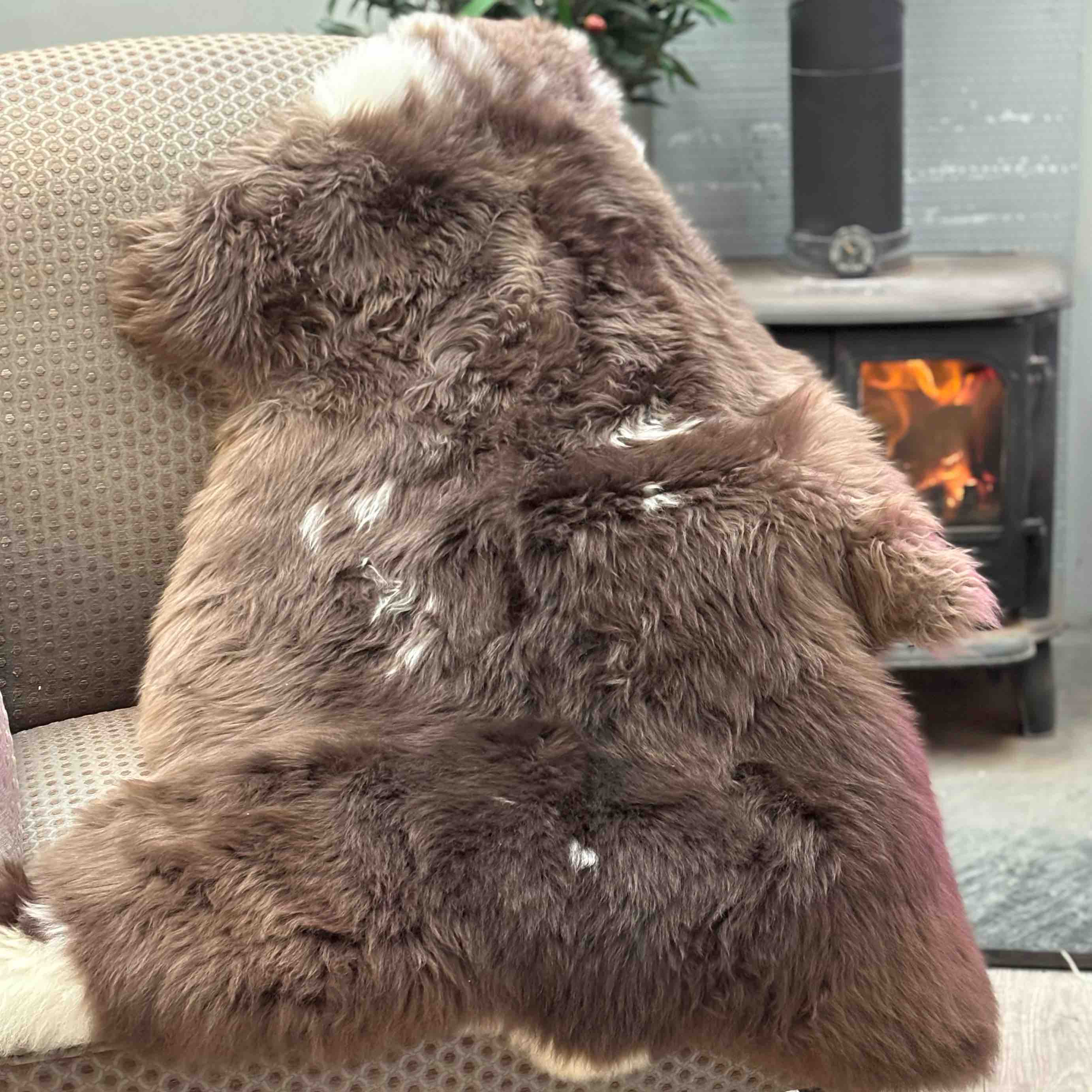 4 Jacob Sheepskin rug Patio Set