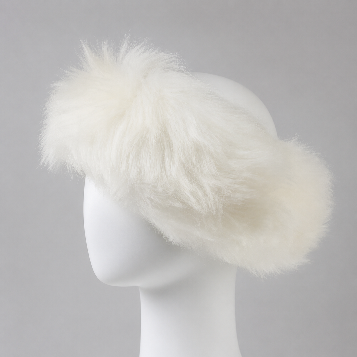 Genuine Sheepskin Ivory Headband