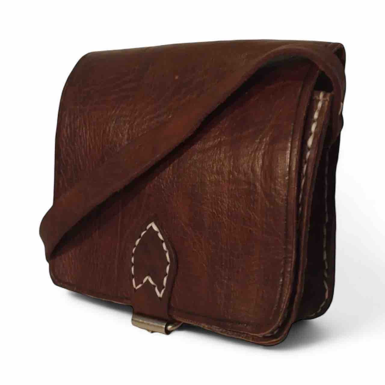 Small Square Leather Saddlebag