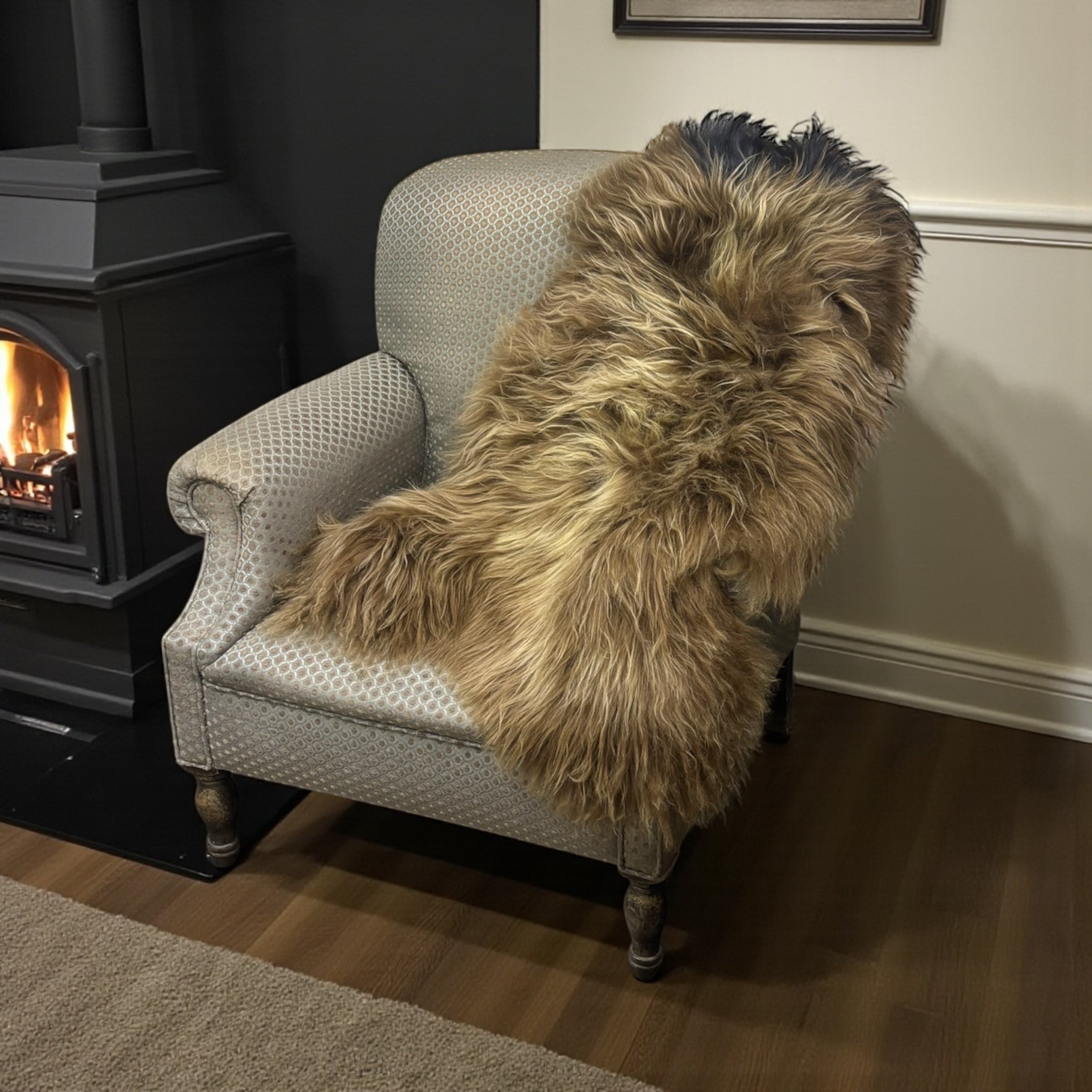 Large Genuine Icelandic Sheepskin Rug